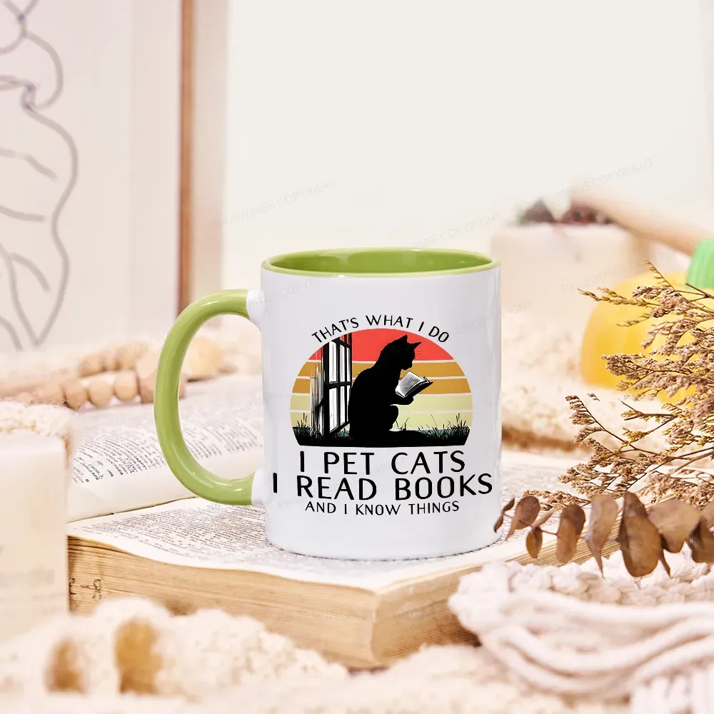 Pagewings Cat And Book Mug