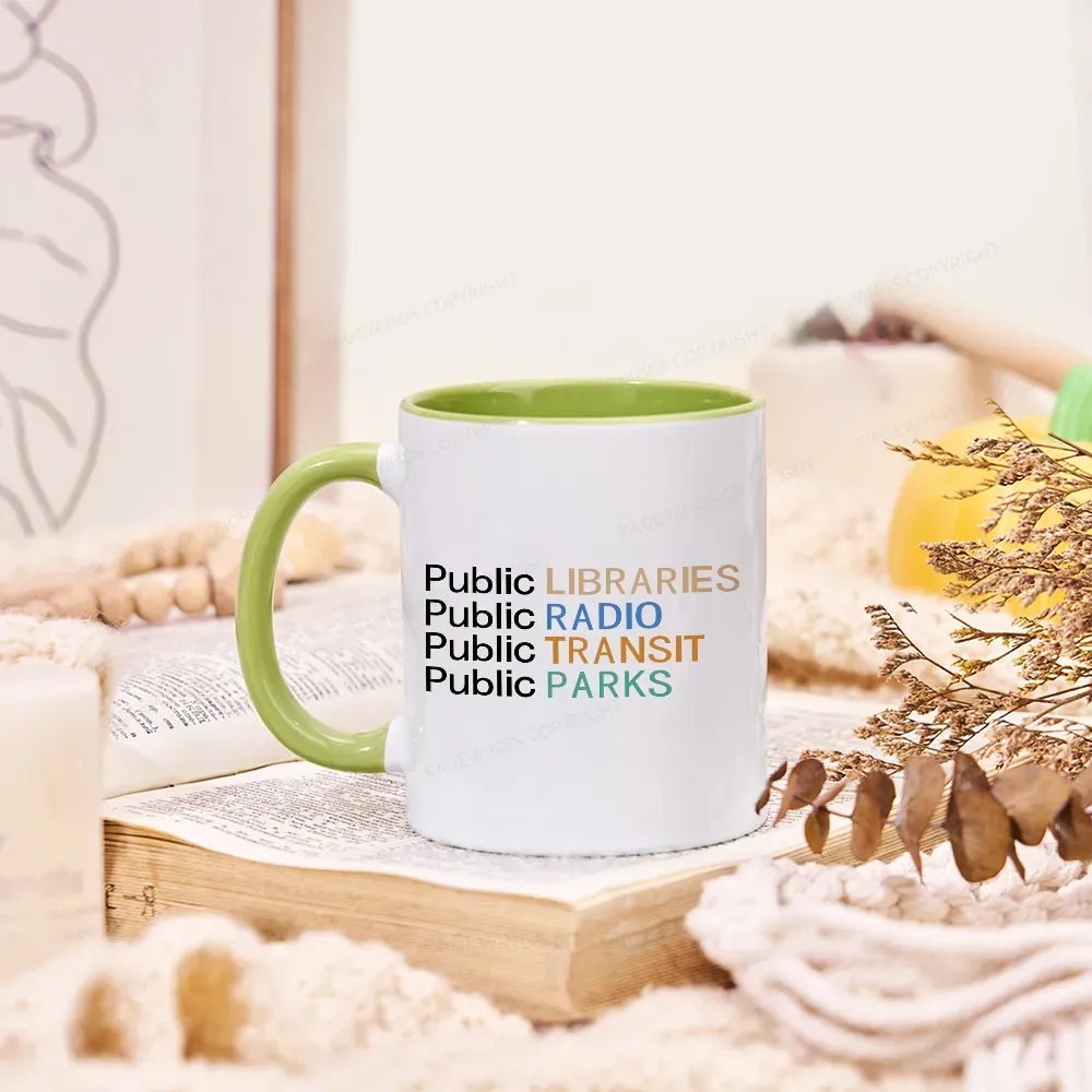 Pagewings Public Libraries Radio Transit Parks Mug