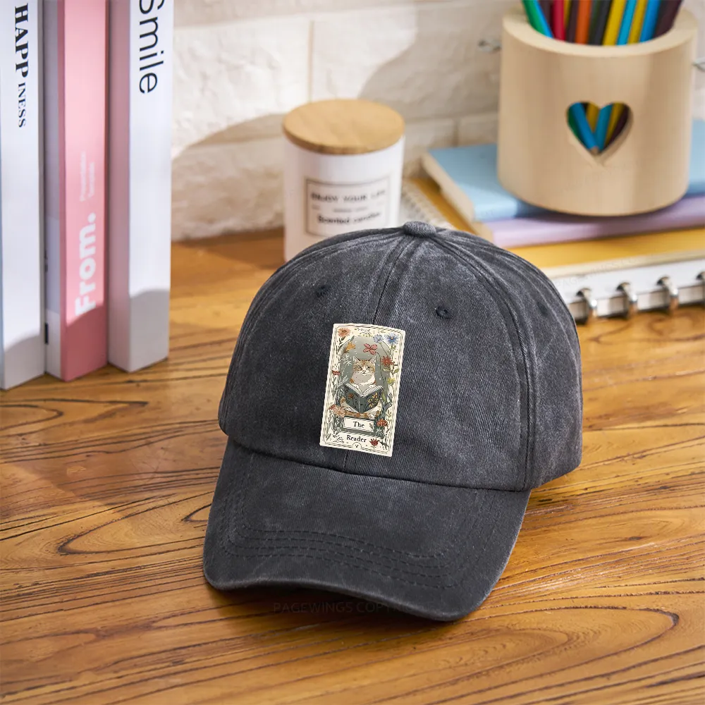 Pagewings The Reader Washed Cap