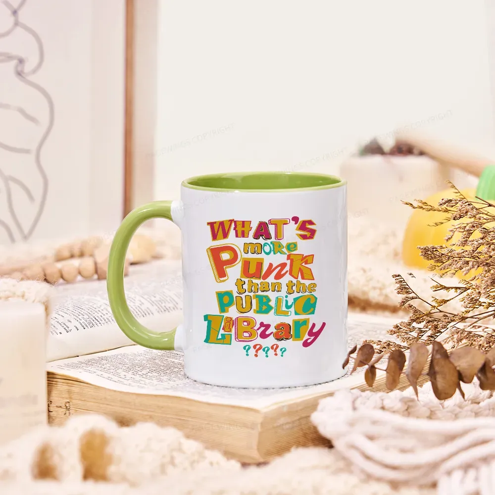 Pagewings What’s More Punk Than The Public Library Mug