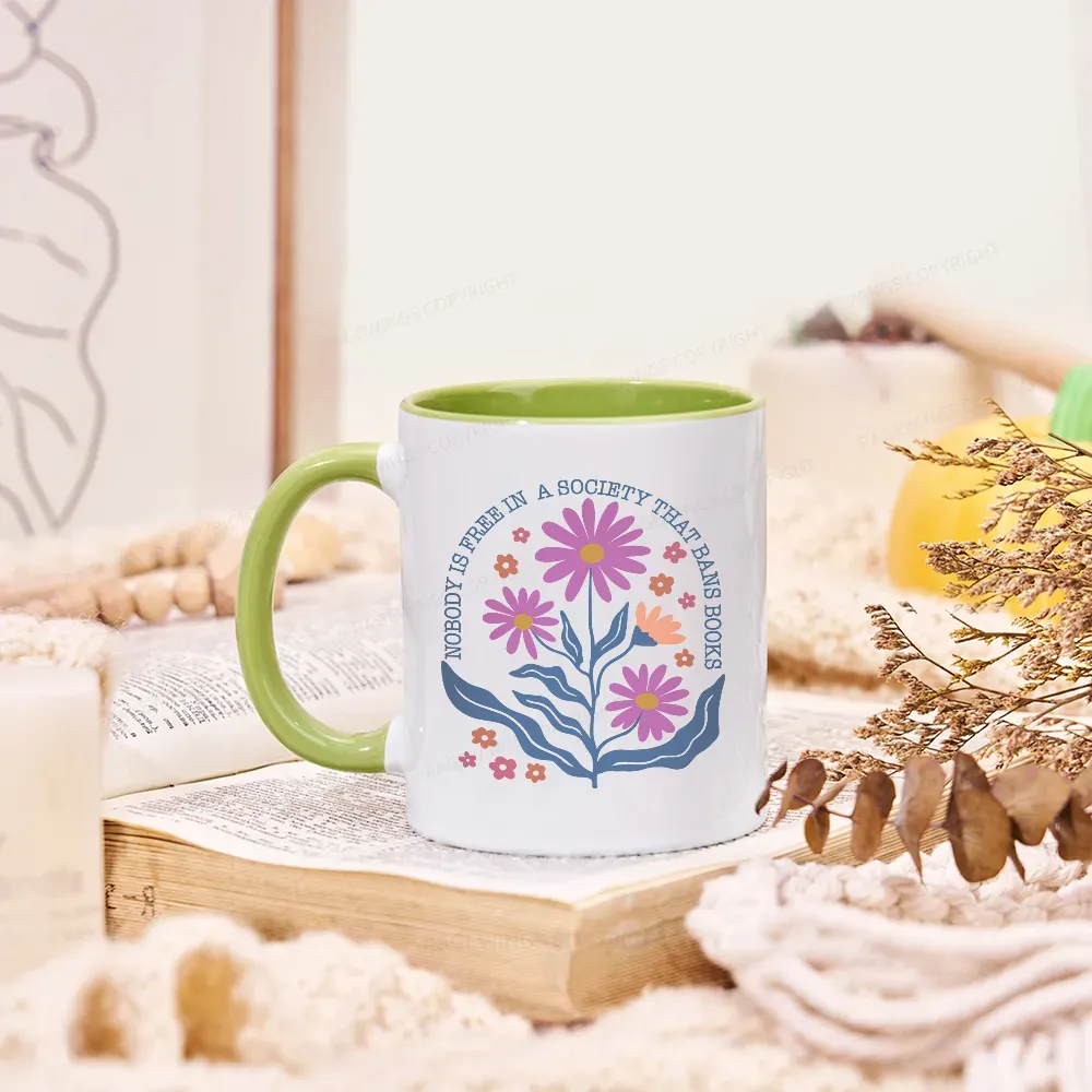 Pagewings Read Banned Books, Social Justice Gift Mug