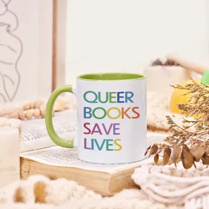 Pagewings Queer Books Save Lives Mug
