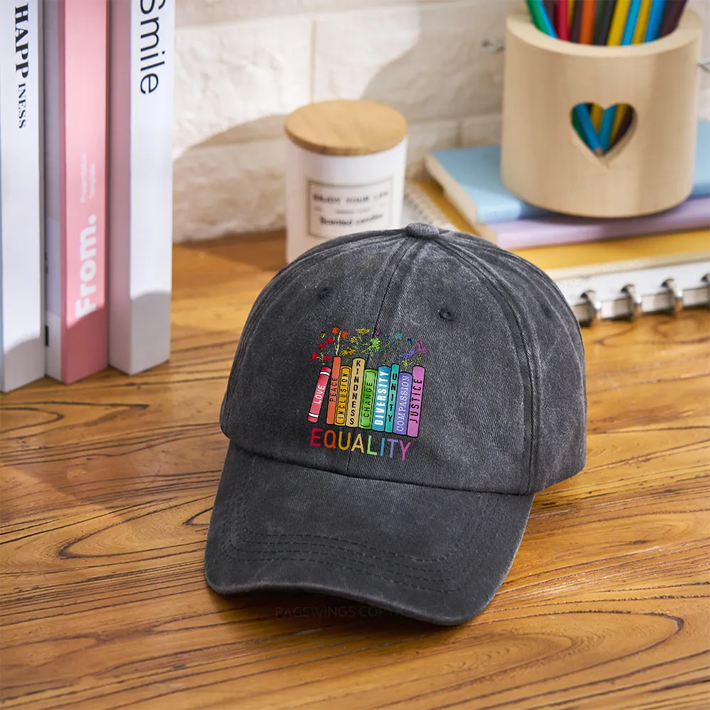 Pagewings Equal Rights Washed Cap