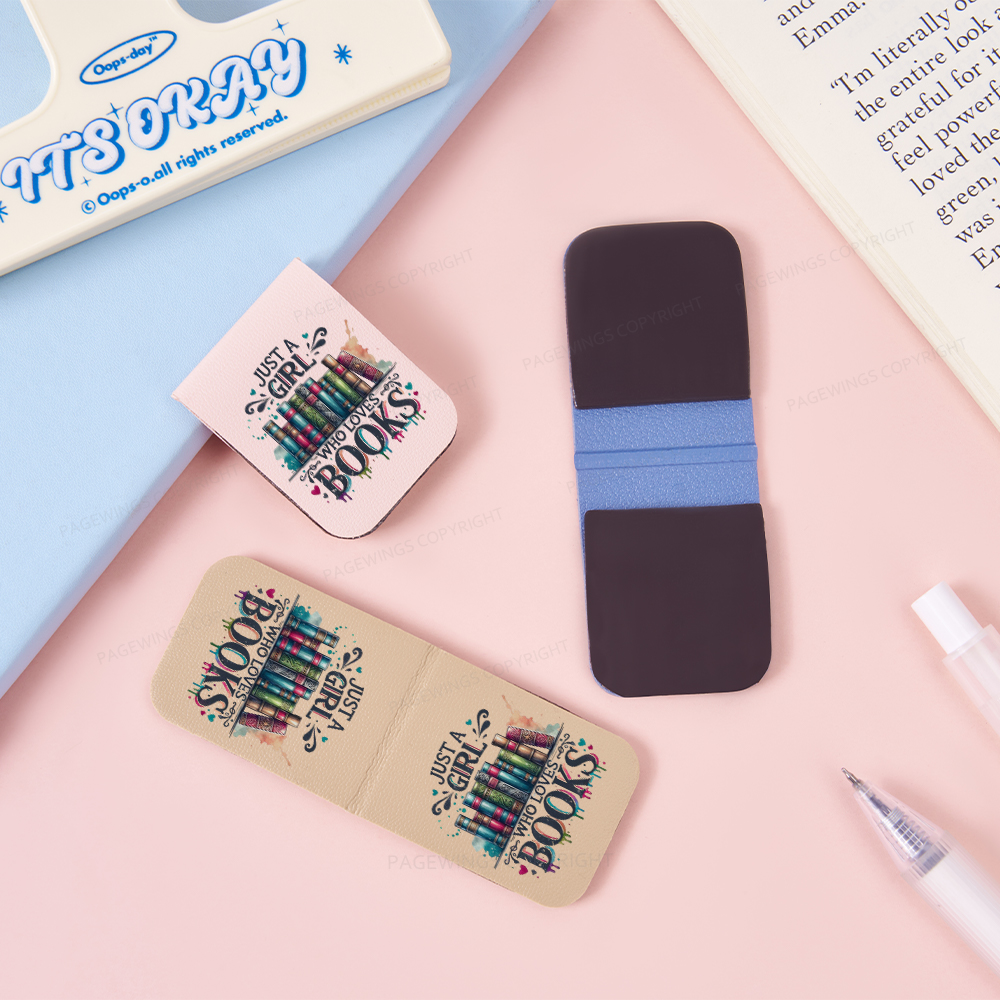 Pagewings Just A Girl Who Loves Books Feathers Quotes Magnetic Bookmark