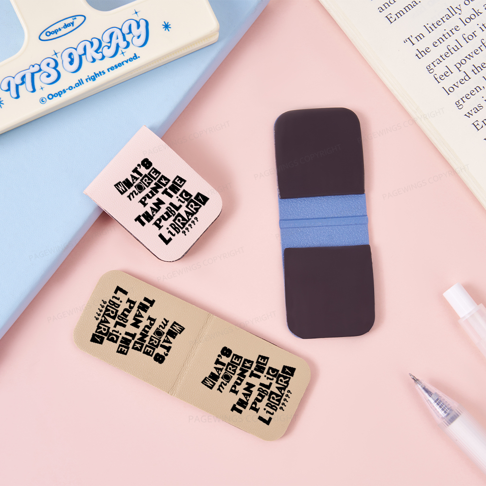 Pagewings What’s More Punk Than The Library Feathers Quotes Magnetic Bookmark