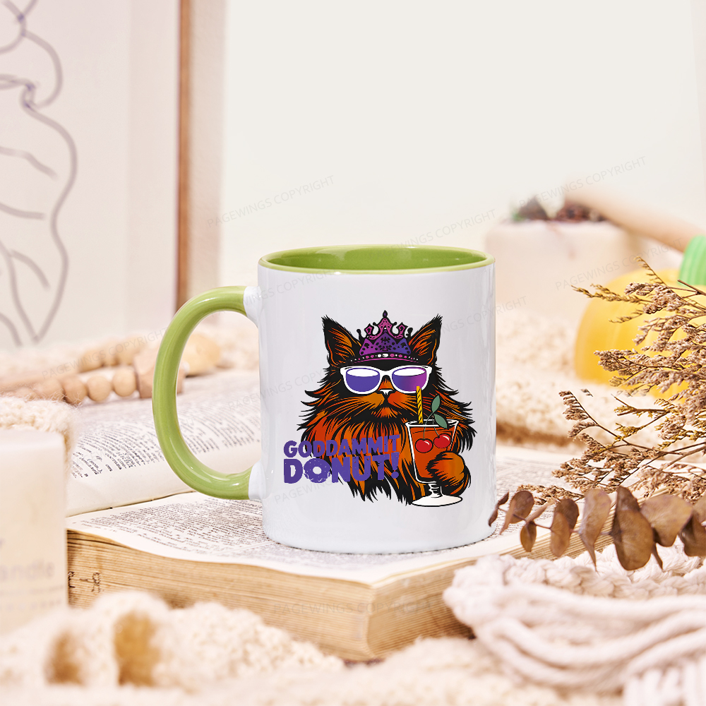 Pagewings Goddammit Donut Mug