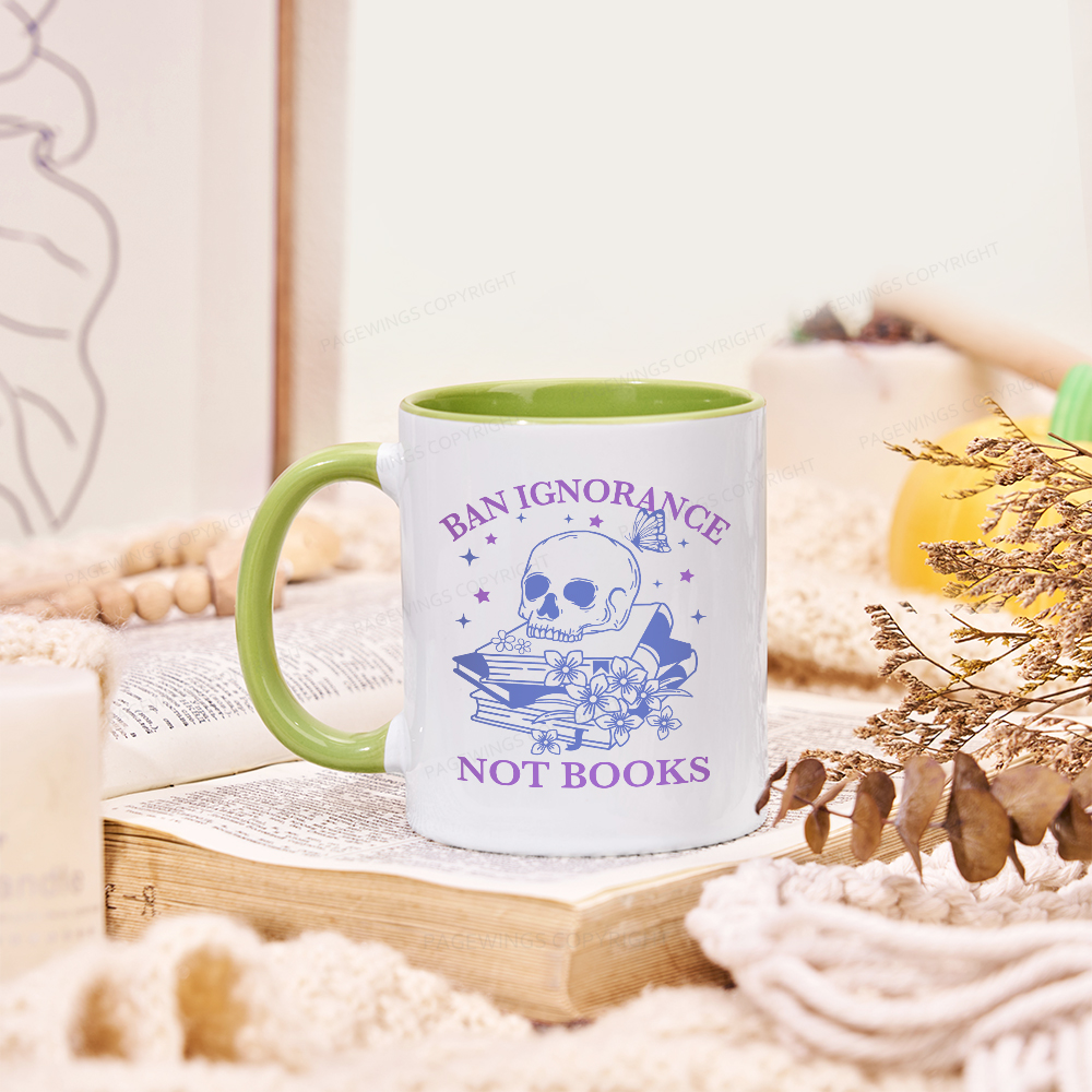 Pagewings Ban Lgnorance Not Books Mug