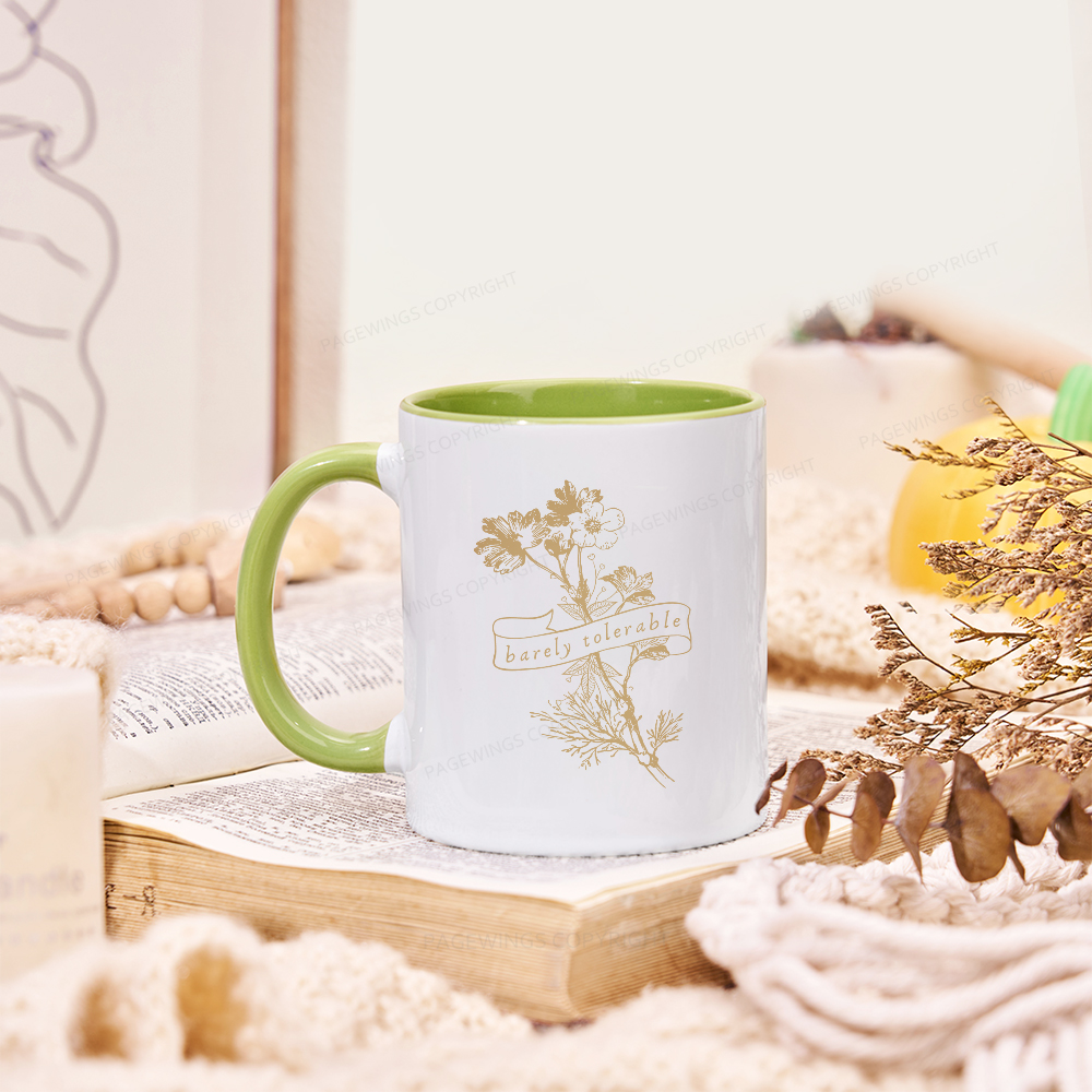 Pagewings Barely Tolerable Mug