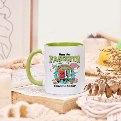 Pagewings Ban the Fascists Save the Books Mug