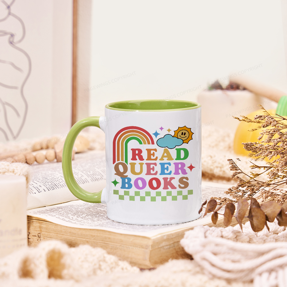 Pagewings Read Queer Books Mug