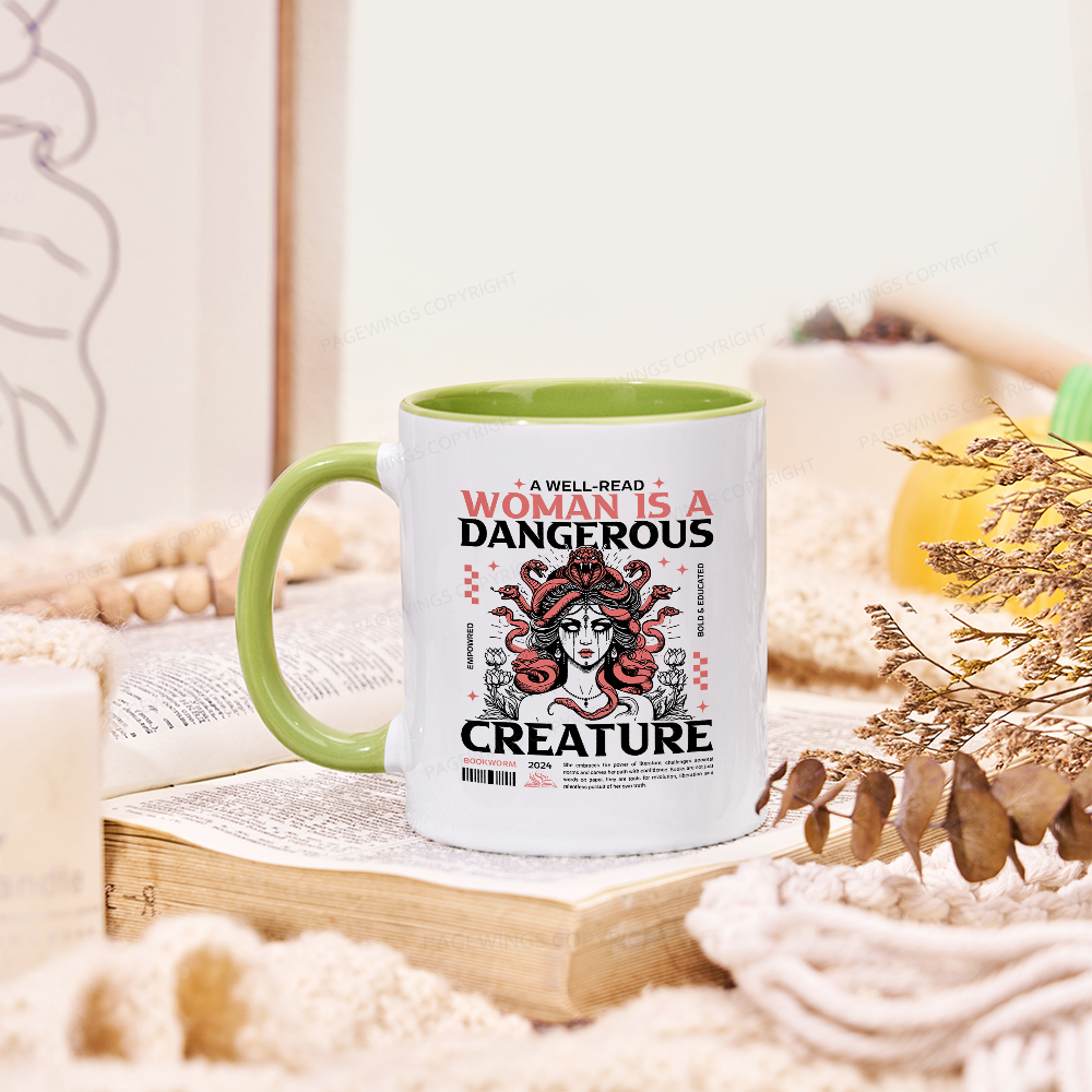 Pagewings A Well-Read Woman is A Dangerous Creature Mug