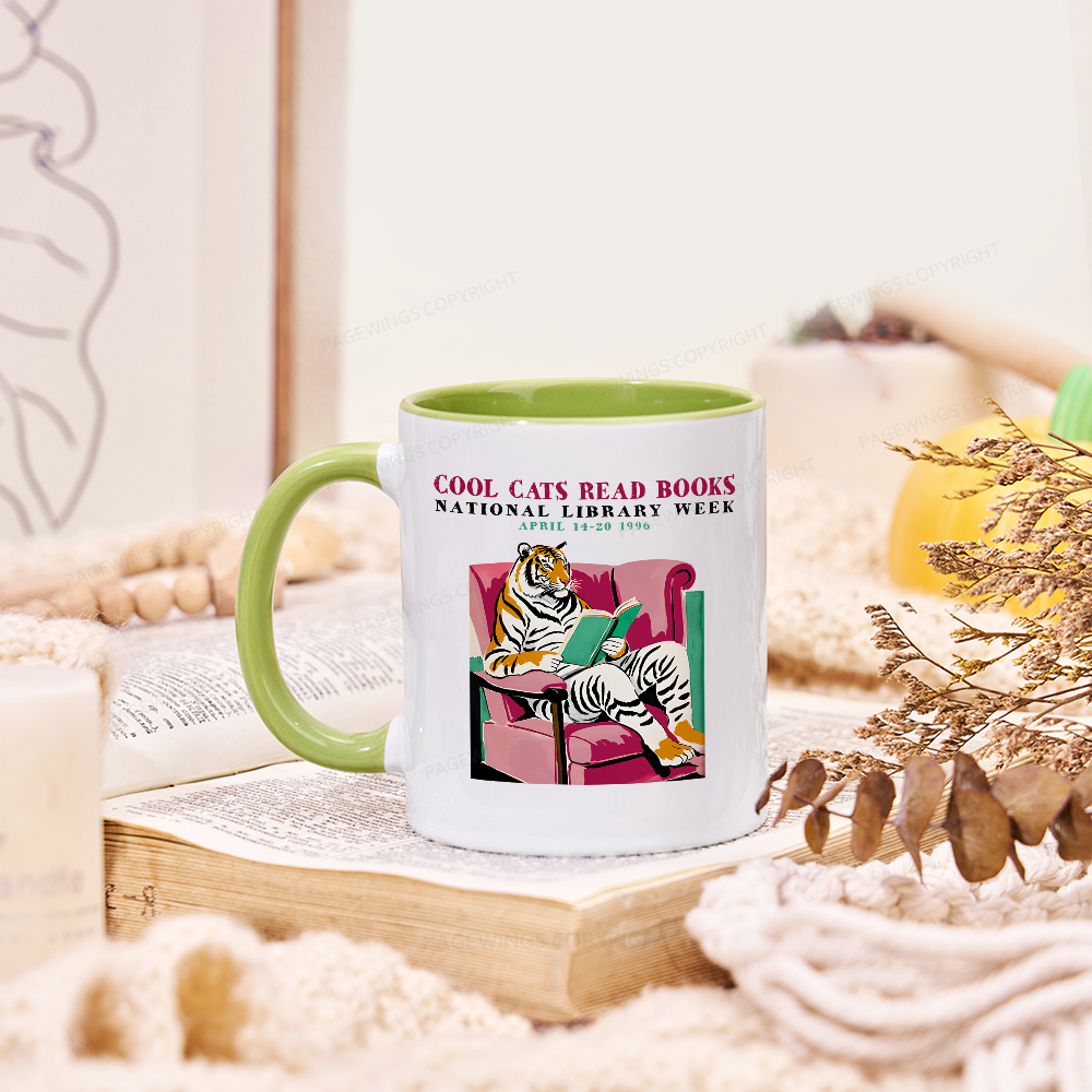 Pagewings Library Week Poster 1996 Mug