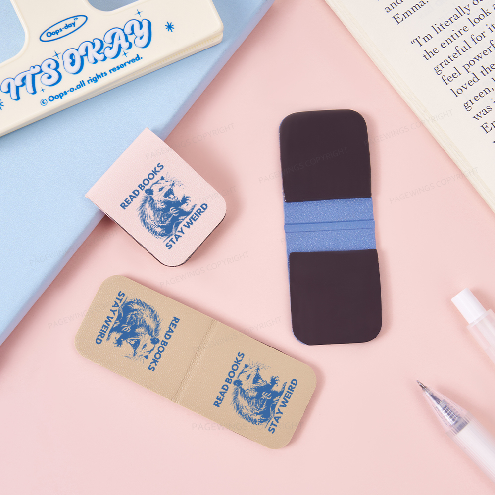Pagewings Read Books Stay Weird Magnetic Bookmark