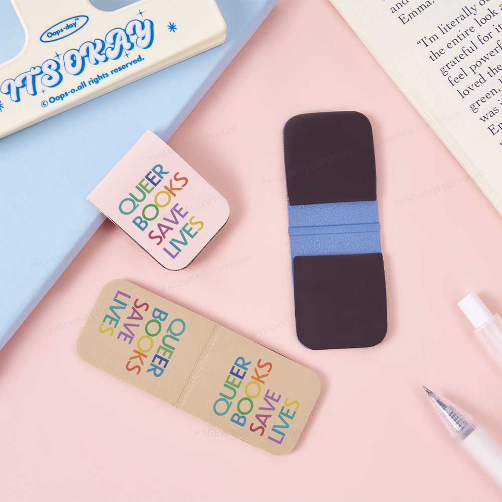 Pagewings Queer Books Save Lives Magnetic Bookmark