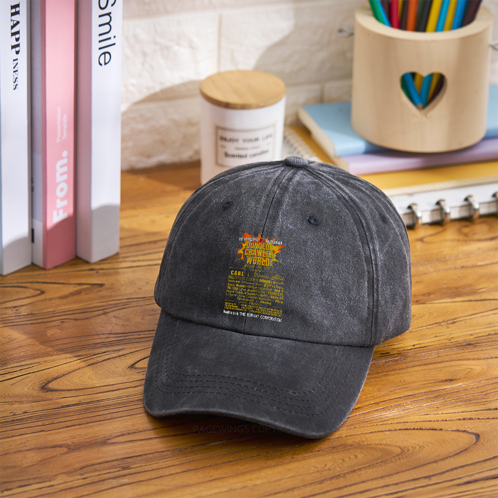 Pagewings  Dungeon Crawler World Tour Washed Cap