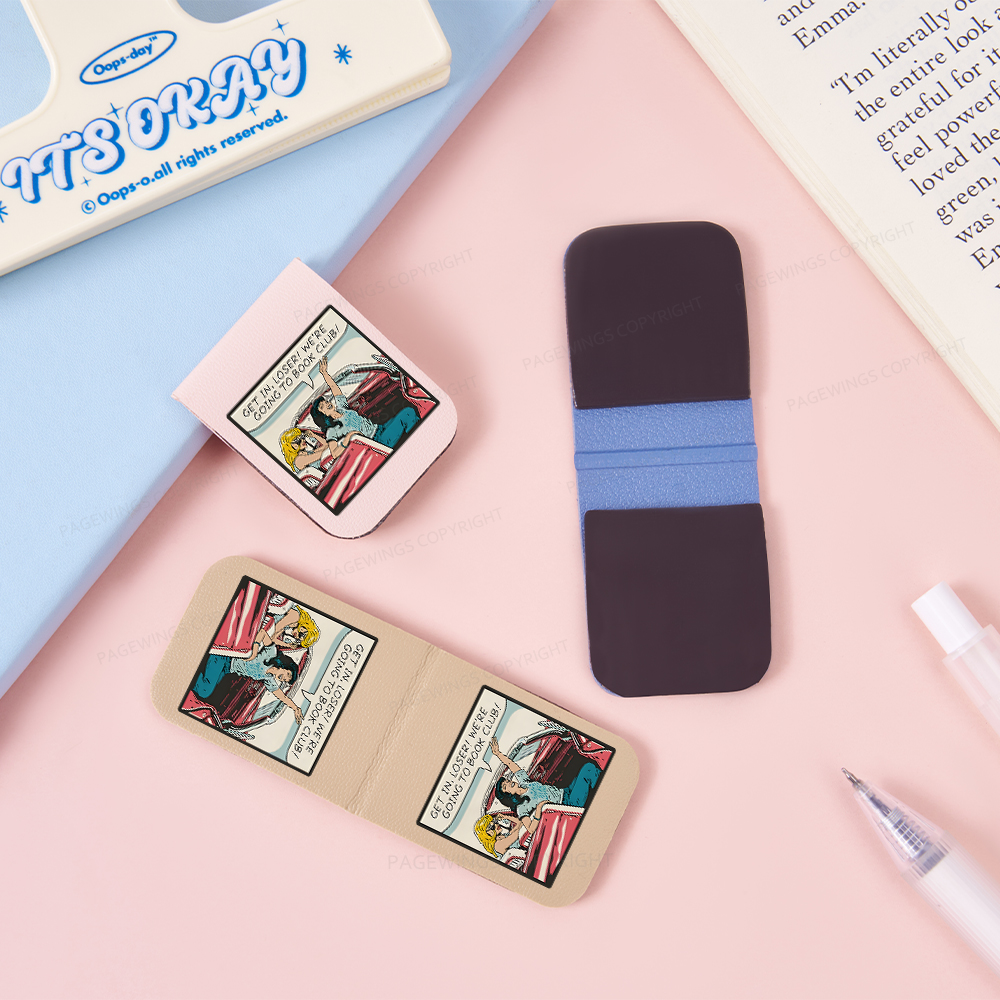 Pagewings Get in Loser We're Going to Book Club Magnetic Bookmark