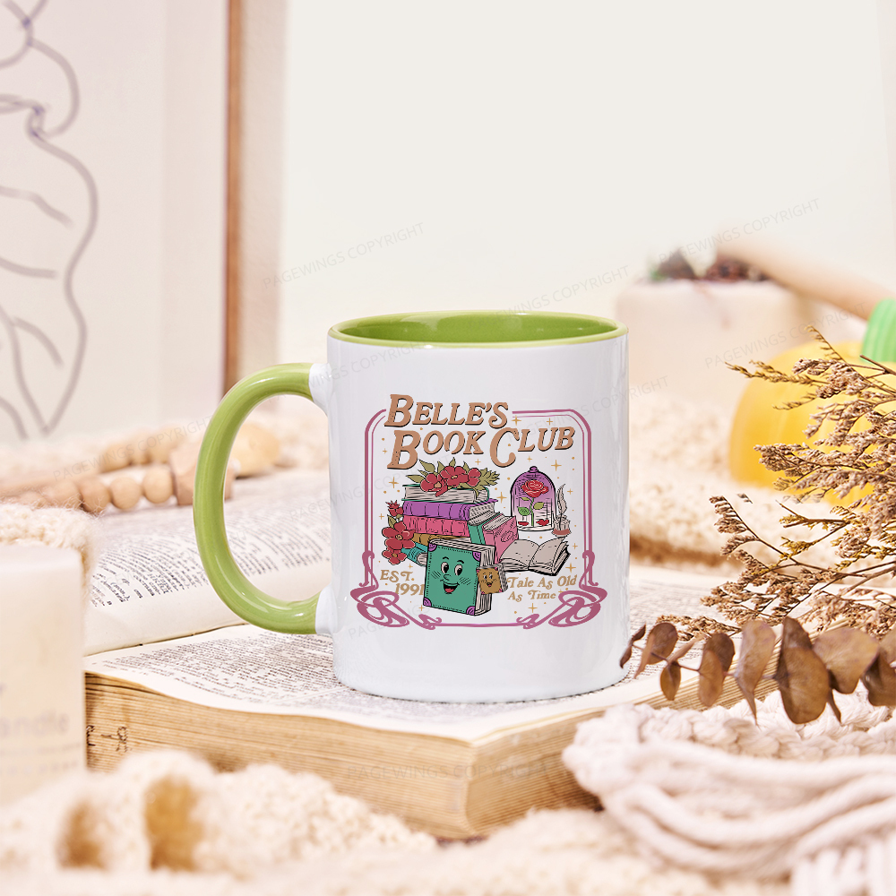 Pagewings Belle's Book Club Mug