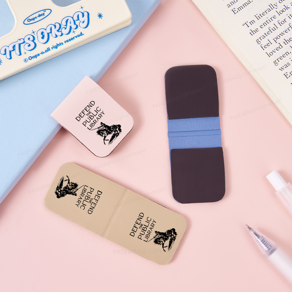 Pagewings Defend The Public Library Magnetic Bookmark