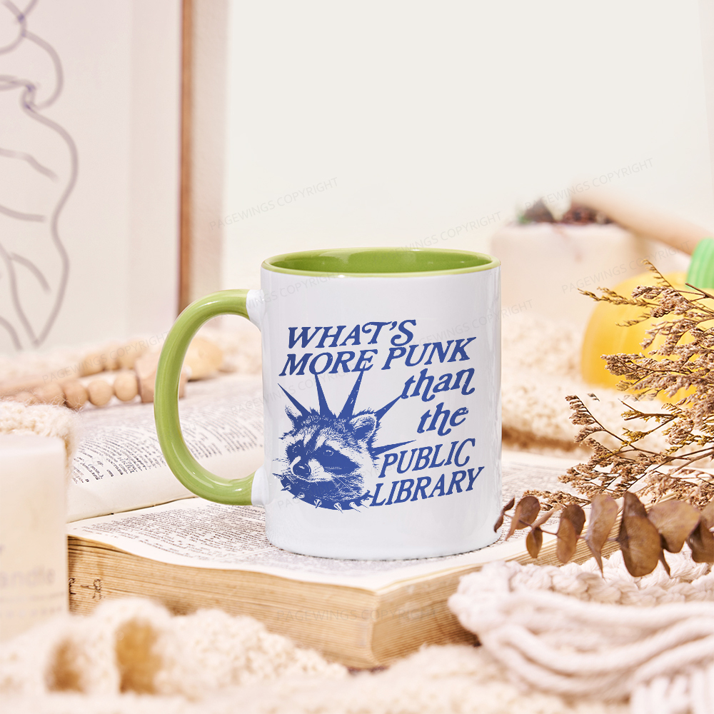 Pagewings What’s More Punk Than The Public Library Mug