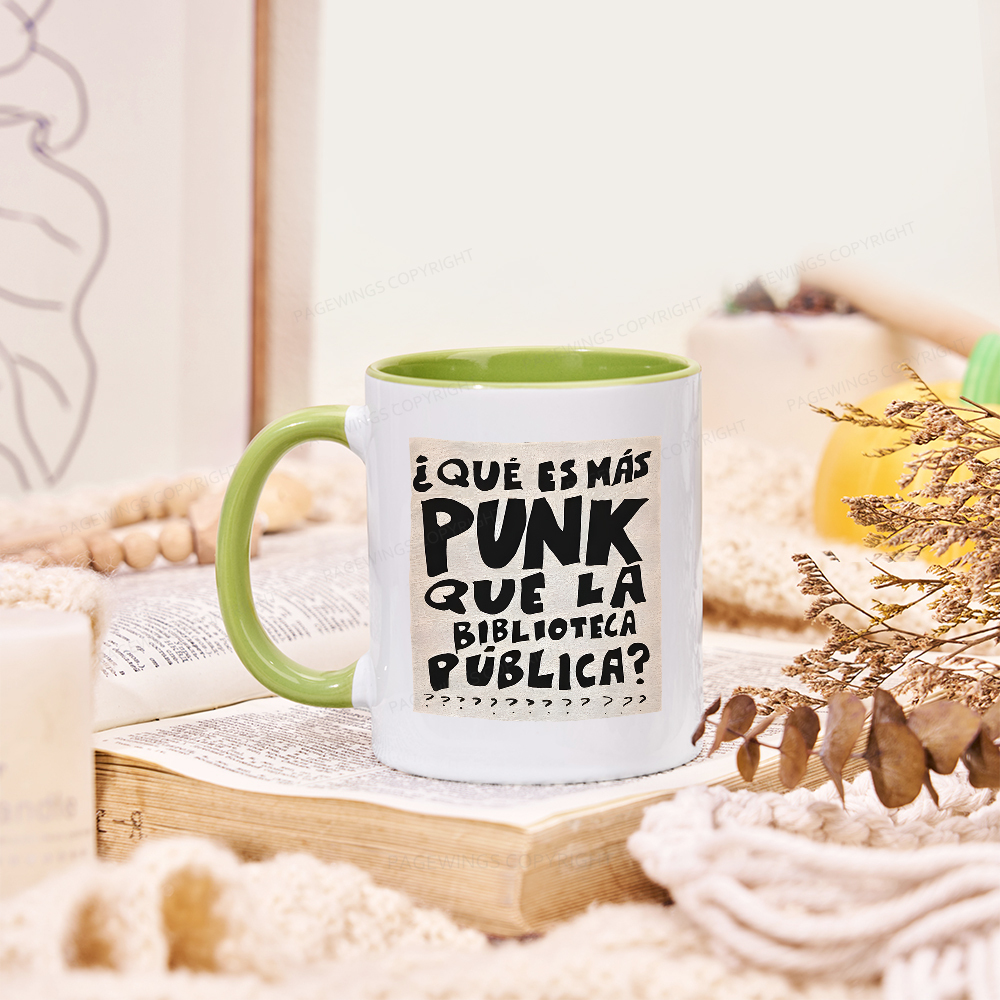 Pagewings What's More Punk Than The Public Library Mug