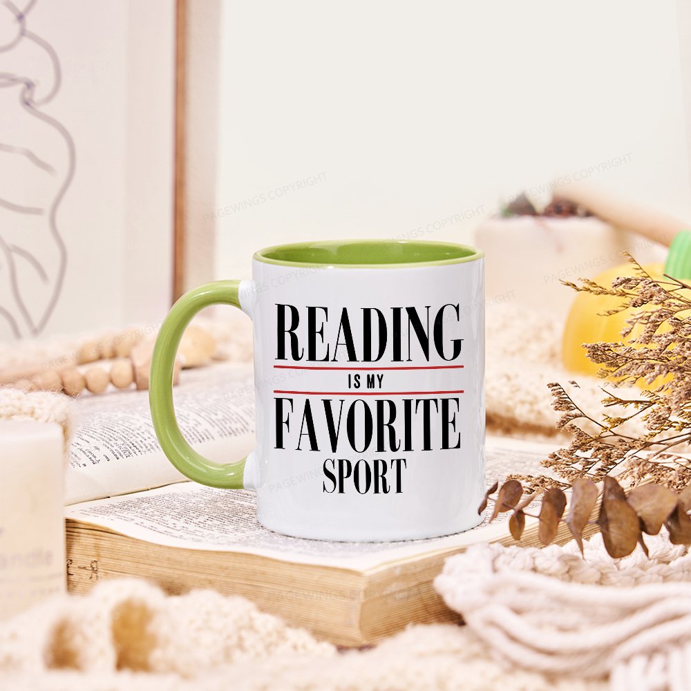 Pagewings Reading Is My Favorite Sport Mug