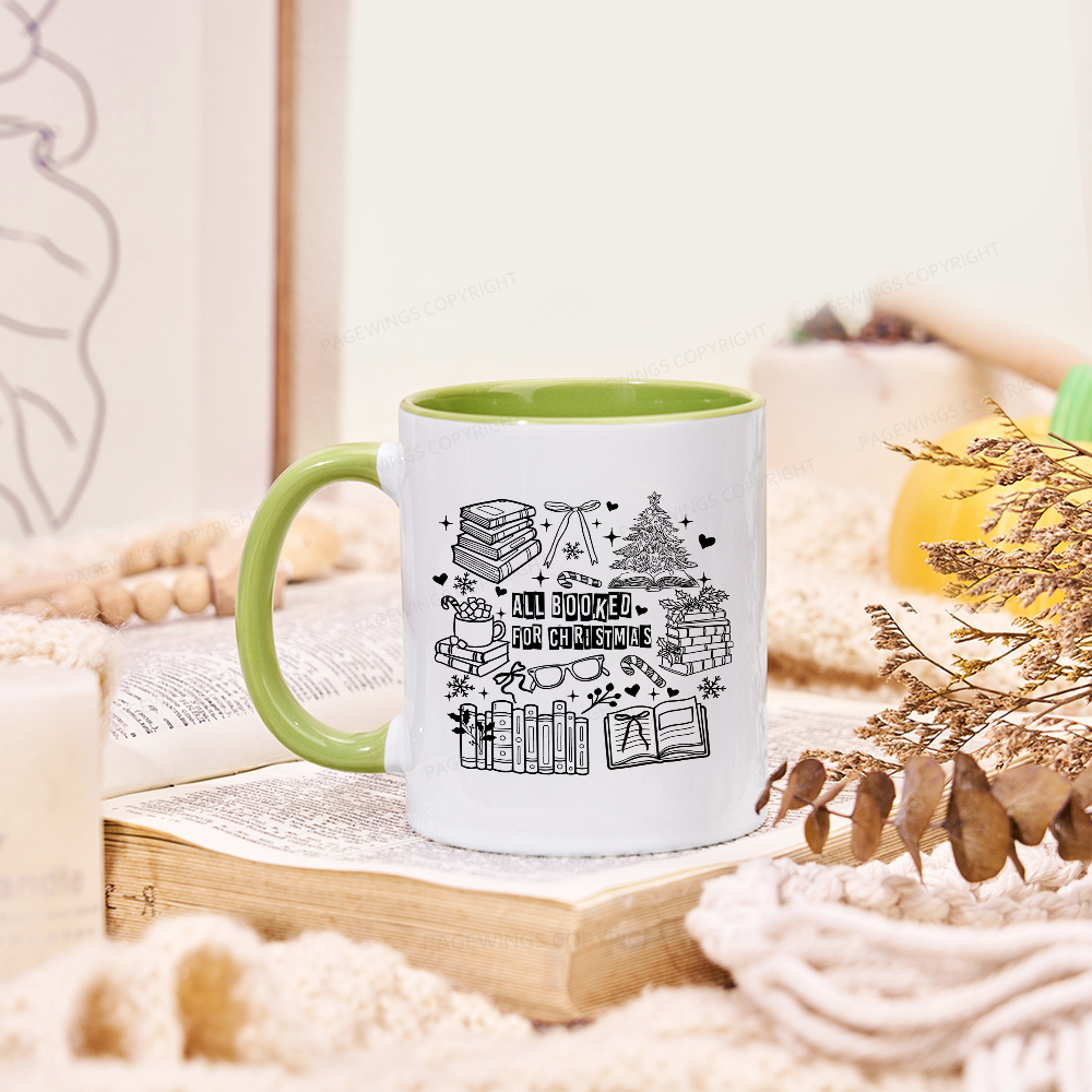 Pagewings All Booked For Christmas Mug