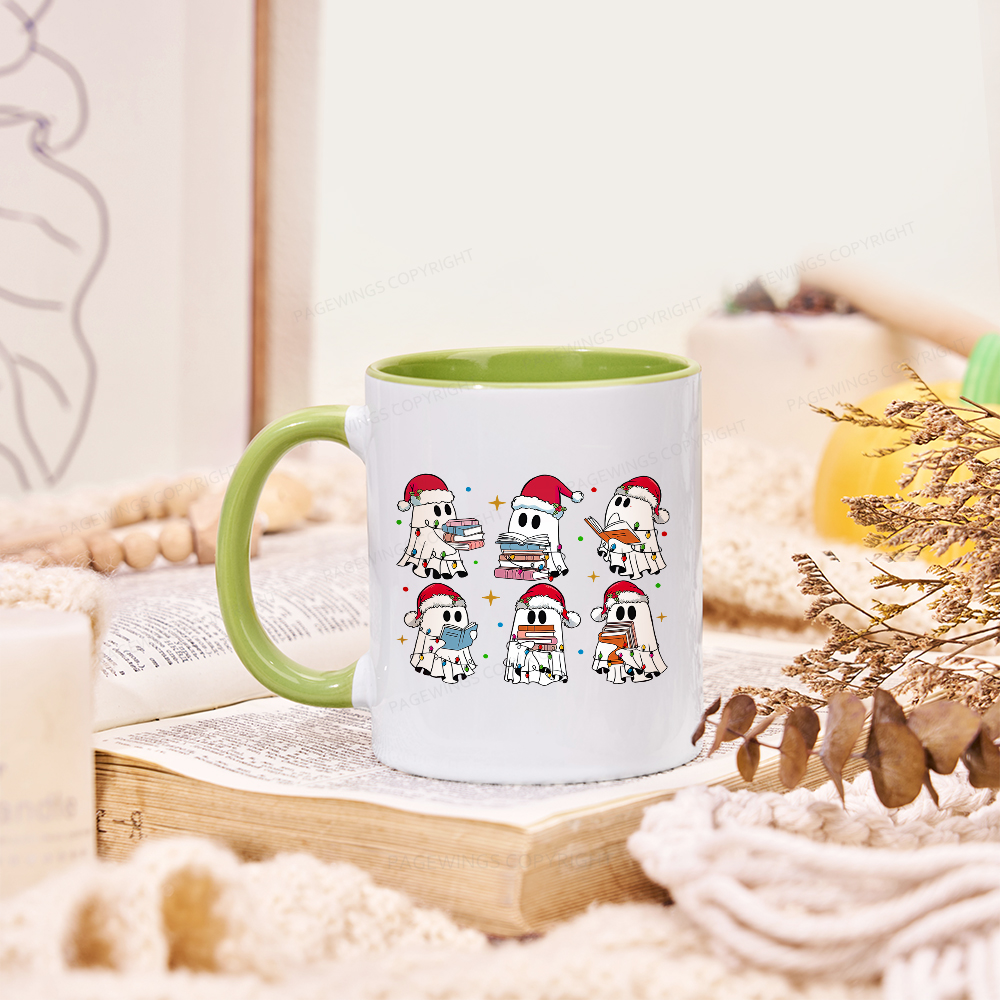 Pagewings Christmas Book Ghost Mug