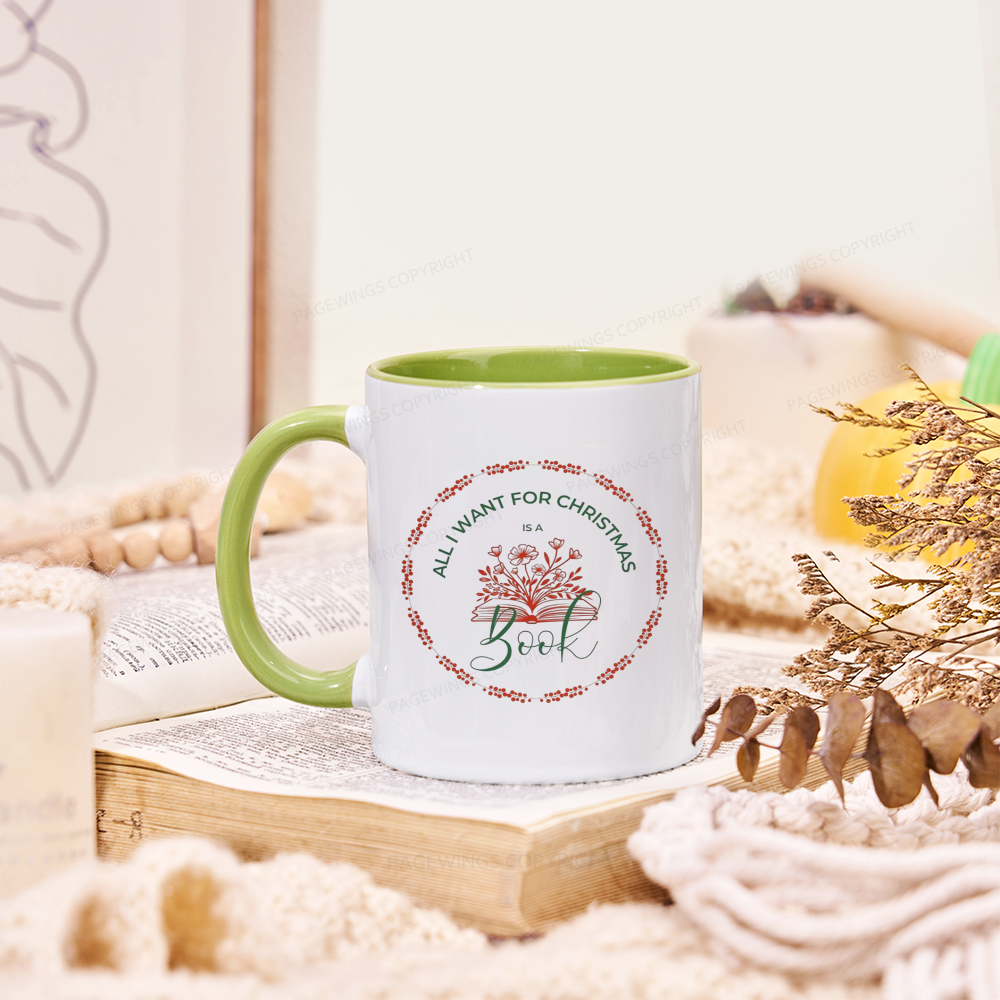 Pagewings Book Lover Christmas Mug