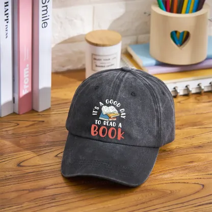 Pagewings It’s a Good Day to Read a Book Washed Cap