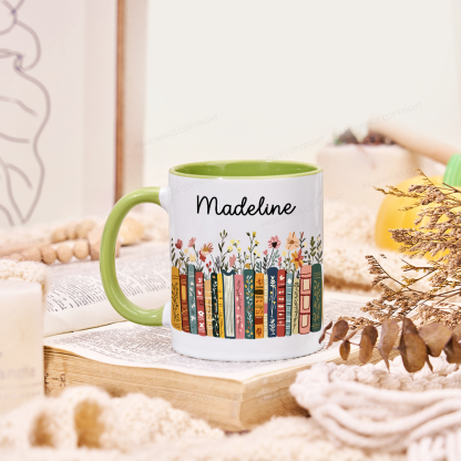 Pagewings Personalised Vintage Bookshelf Library Mug