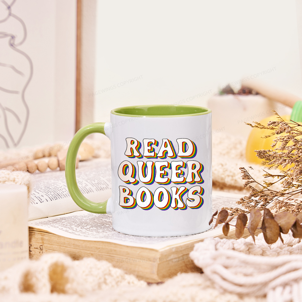Pagewings Read Queer Booksk Mug