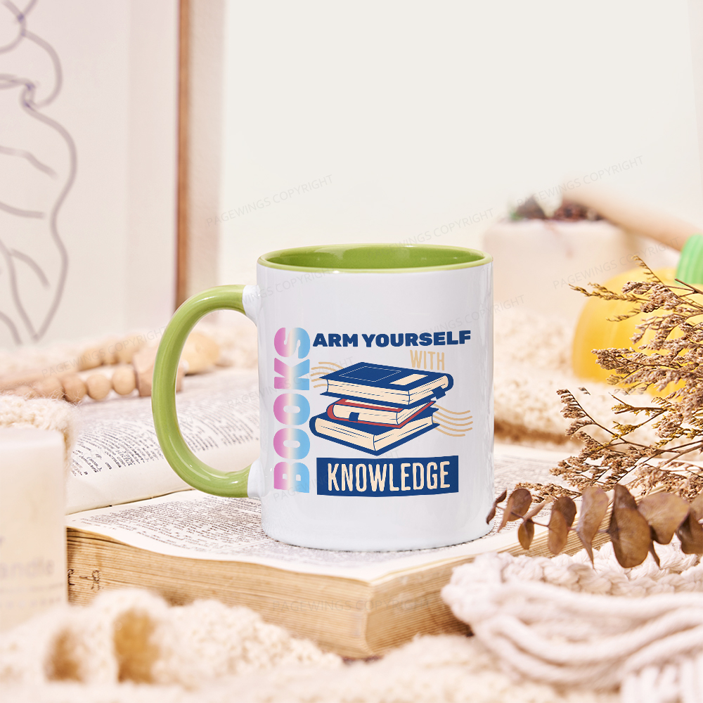 Pagewings Arm Yourself With Knowledge Mug