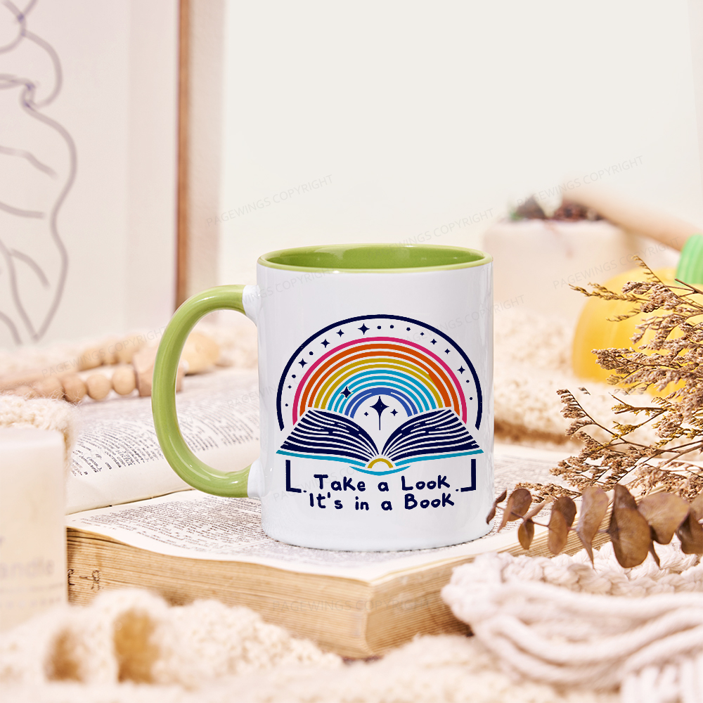 Pagewings Take A Look It's In A Book Mug