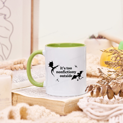 Pagewings Pagewings It’s Too Nonfictiony Outside Mug