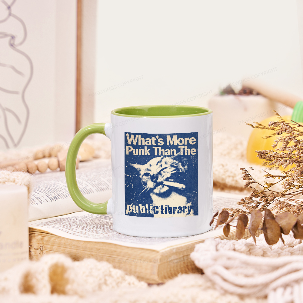 Pagewings What's More Punk Than The Public Library Mug