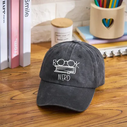 Pagewings Book Nerd Washed Cap