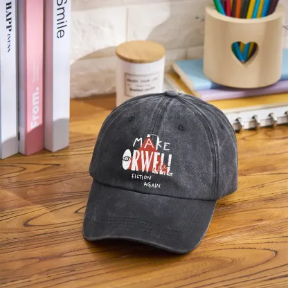 Pagewings Make Orwell Fiction Again Washed Cap