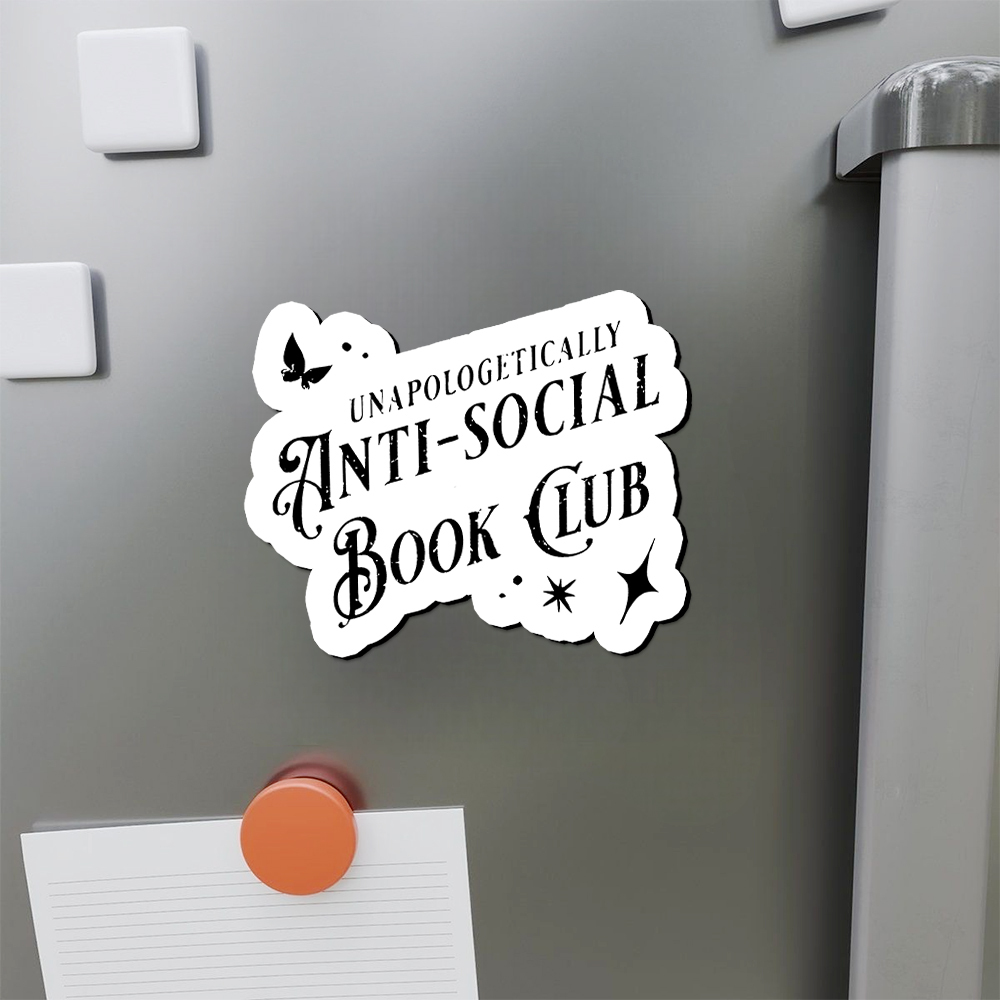 Pagewings Anti-social Book Club Comfort Colors Fridge Magnet