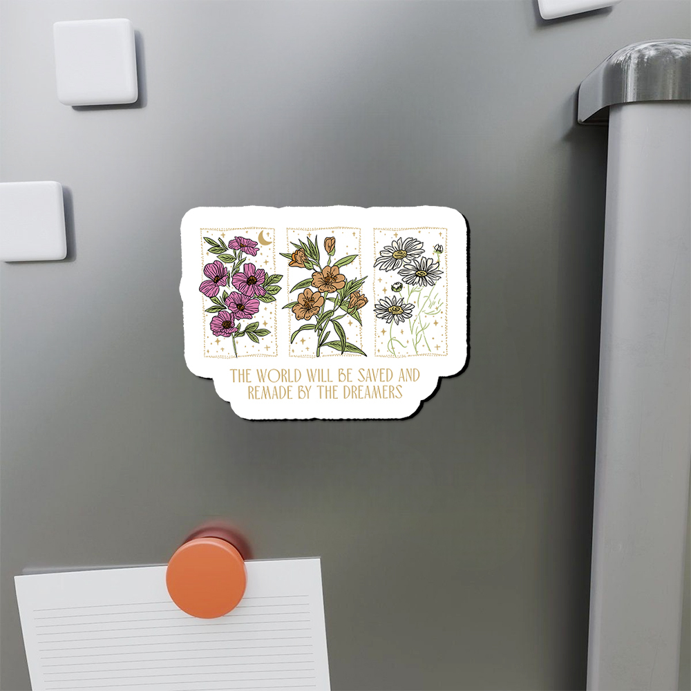 Pagewings The World Will Be Saved And Remade Fridge Magnet