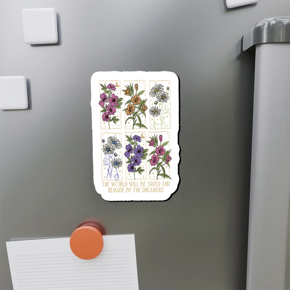 Pagewings The World Will Be Saved And Remade Fridge Magnet