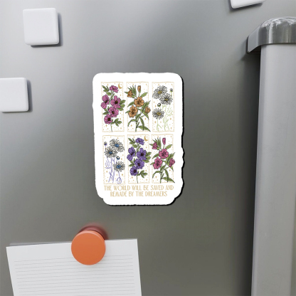 Pagewings The World Will Be Saved And Remade Fridge Magnet