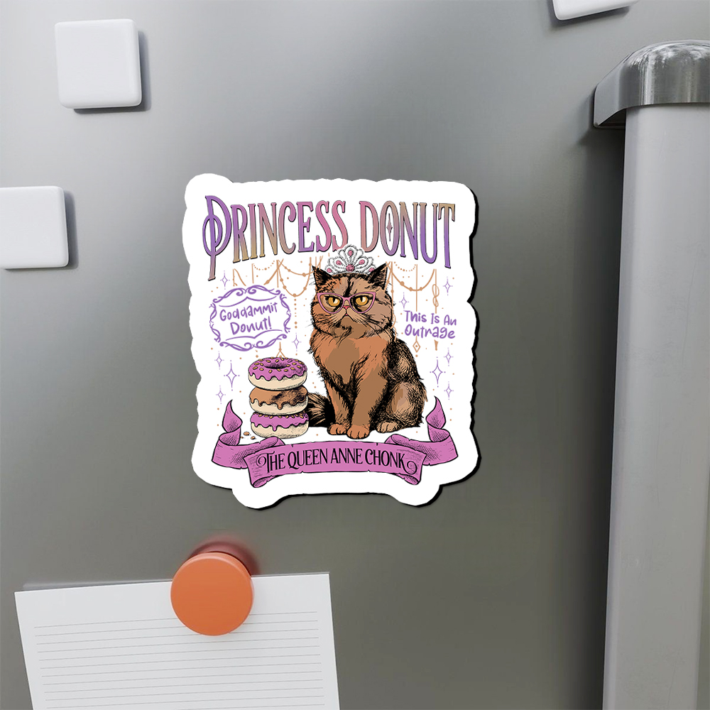 Pagewings Princess Donut Fridge Magnet