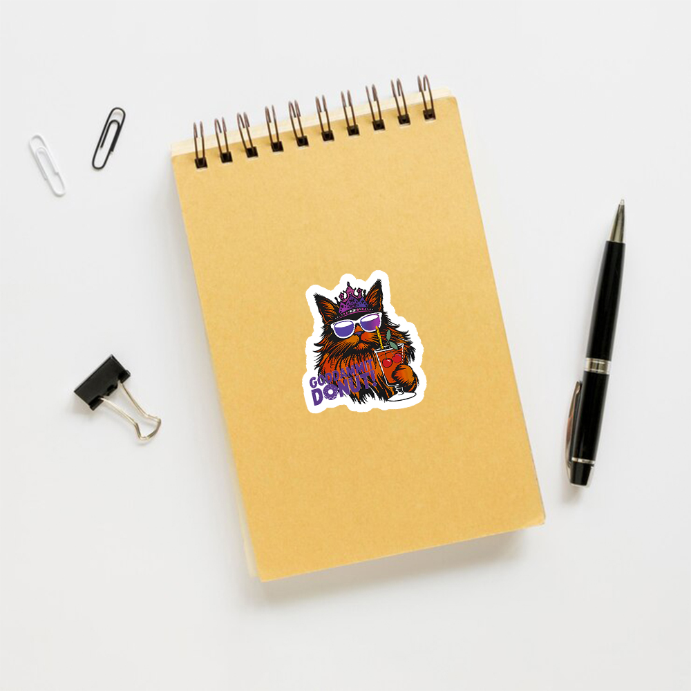 Pagewings Goddammit Donut Sticker