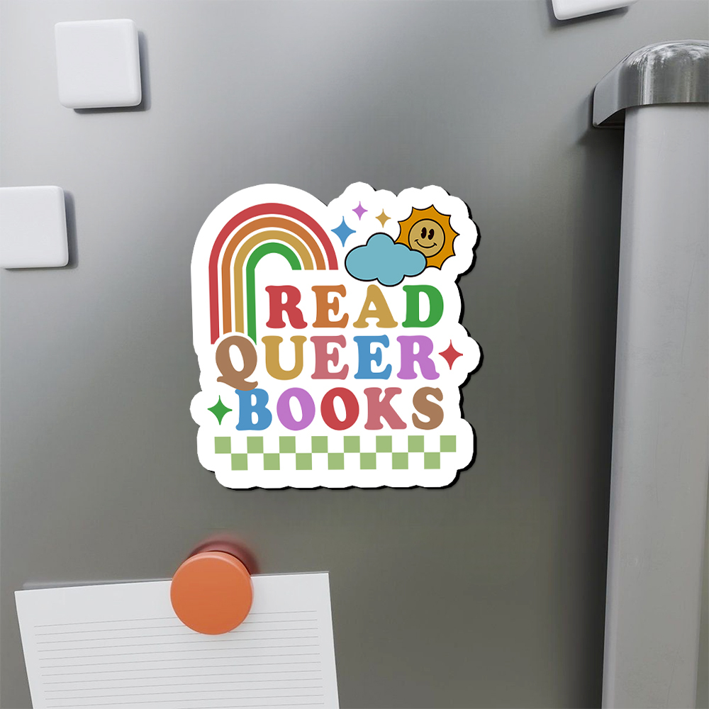 Pagewings Read Queer Books Fridge Magnet