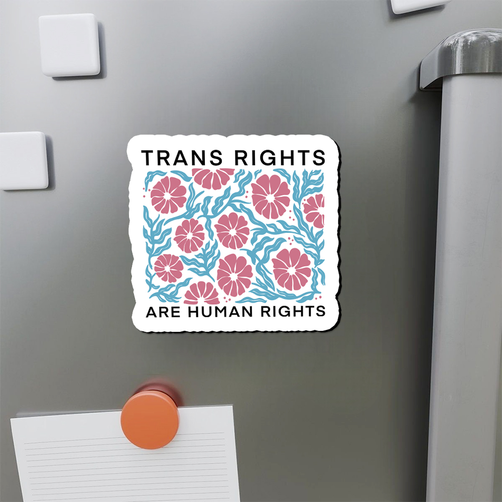 Pagewings Trans Rights Are Human Rights Fridge Magnet