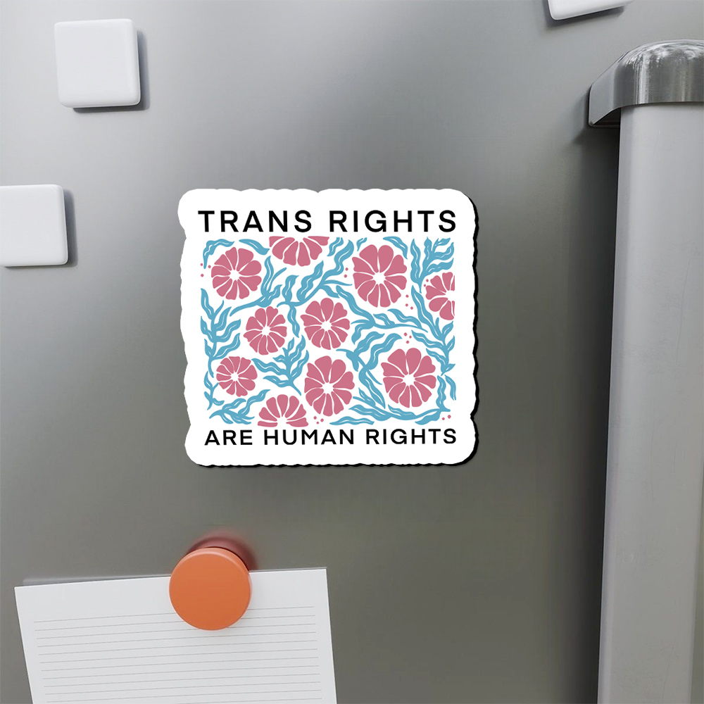Pagewings Trans Rights Are Human Rights Fridge Magnet
