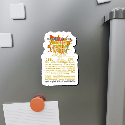 Pagewings Dungeon Crawler World Tour Fridge Magnet