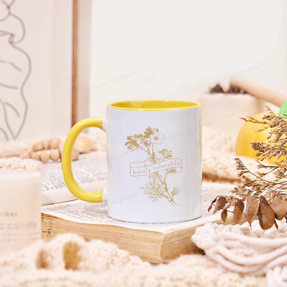 Pagewings Barely Tolerable Mug