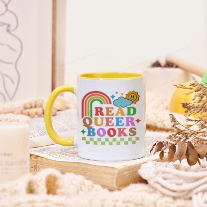 Pagewings Read Queer Books Mug