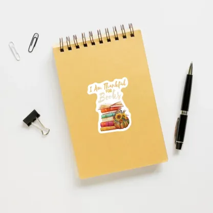 Pagewings Thanksgiving I‘m Thankful For Books Sticker